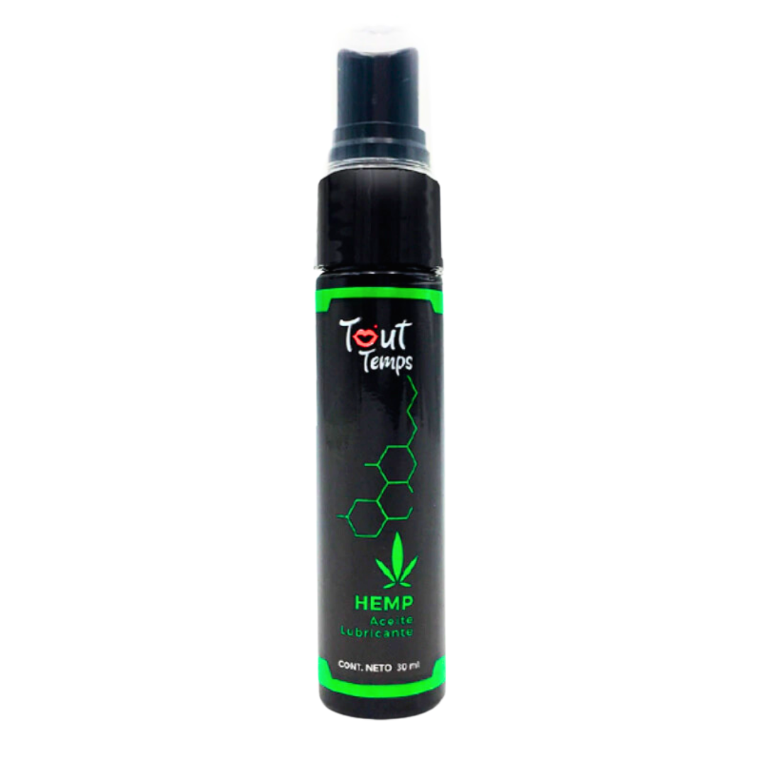 Aceite Lubricante Tout Temps: Hemp – Bienestar y Placer Sensorial (30 ml) 🌿🧘♀️