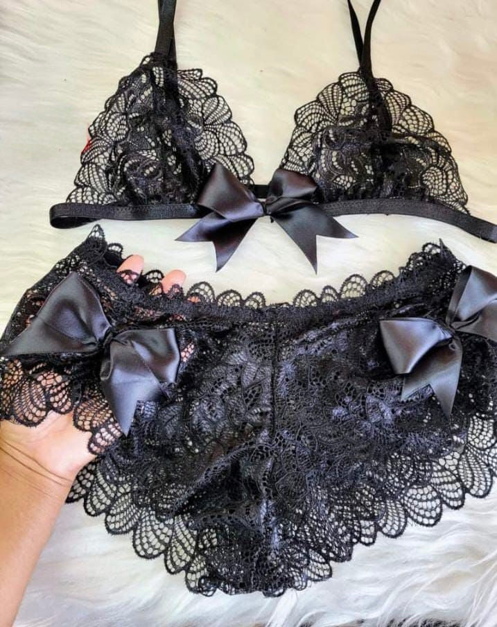 CONJUNTO COQUETTE DARK 🖤✨
