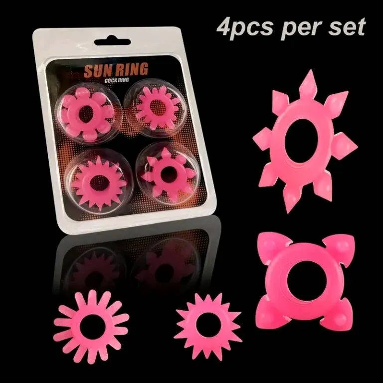 Set de Anillos "Sun Ring" – Explosión de Texturas y Retención ☀️🍆