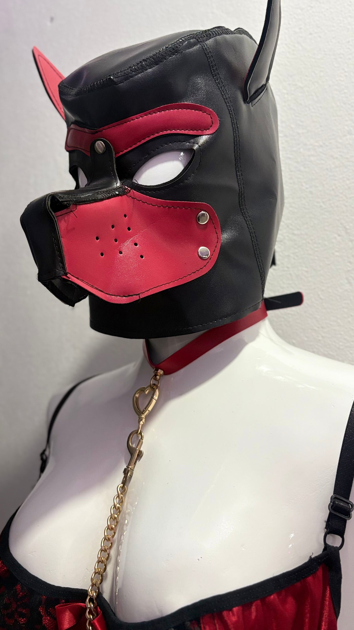 Set Puppy Play Premium: Máscara, Collar y Correa – Edición Unisex 🐾⛓️