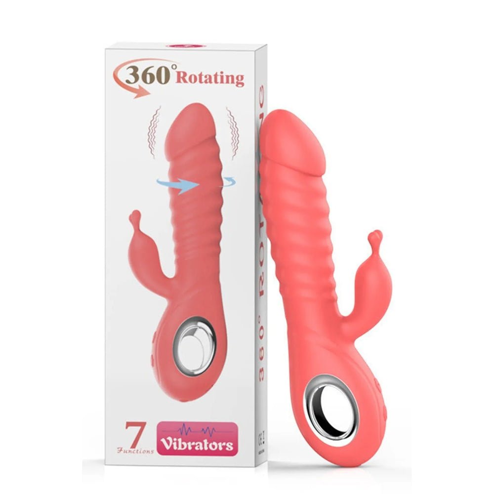 Vibrador Rabbit "Rotating 360°" – Movimiento Envolvente y Placer Total 🐰🔄✨
