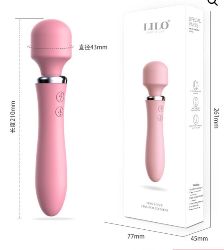 Vibrador "Double Delight" 2 en 1 – Estilo Micrófono 🎤💖
