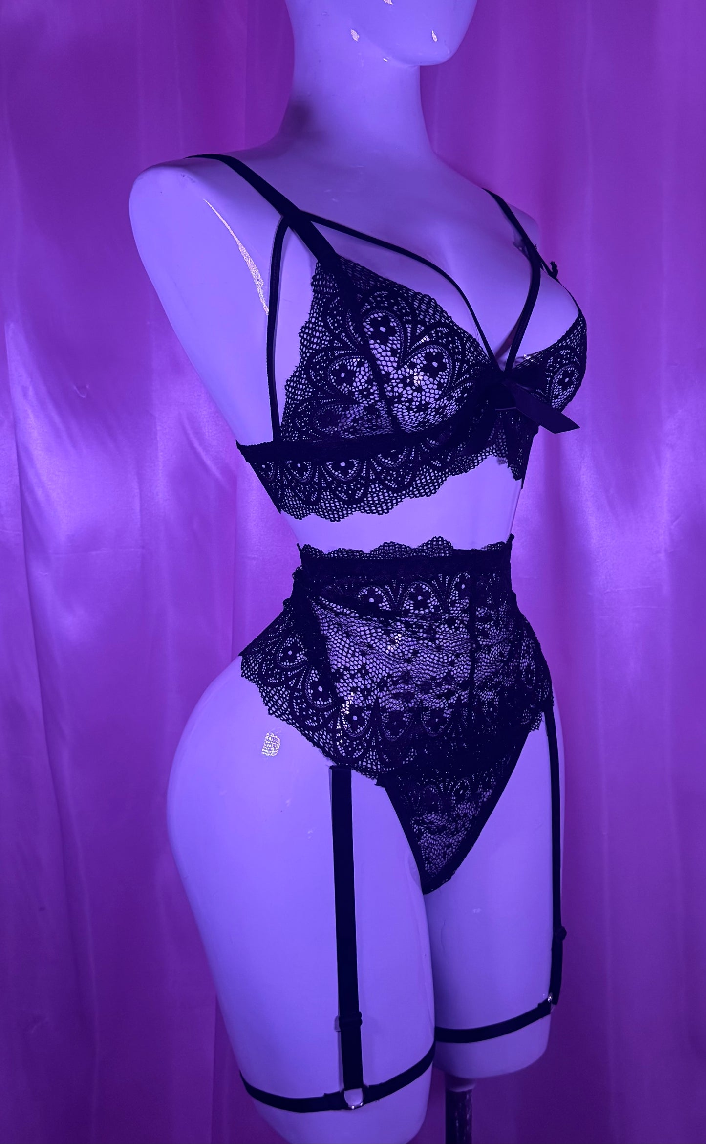 Set Caroline – Rose Romance & Black Lace 🖤
