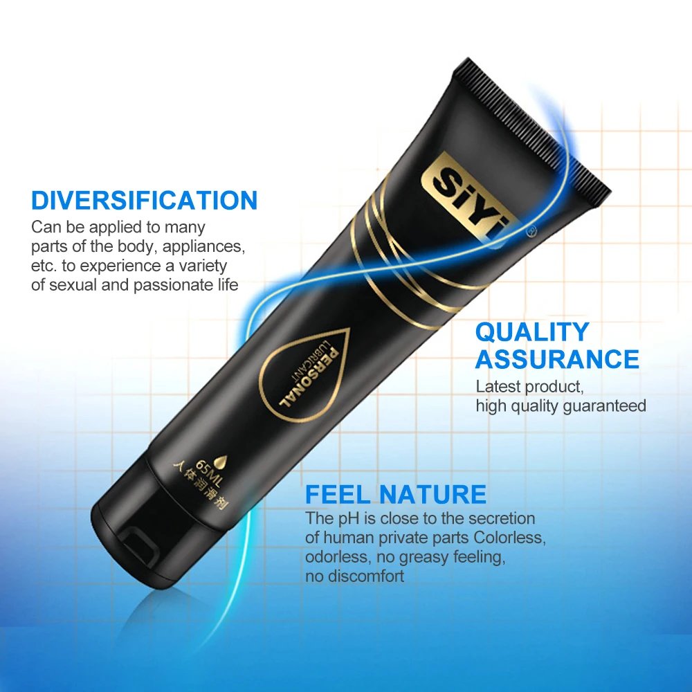 Lubricante SiYi Black Gold – Textura Efecto Silicona (65ml) 🖤✨