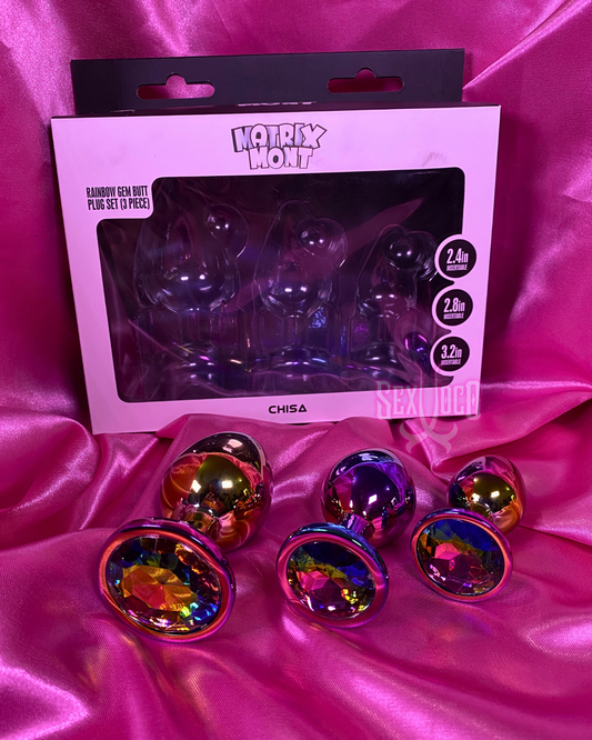 🌈 Rainbow Gem Set: El Lujo del Placer Anal ✨