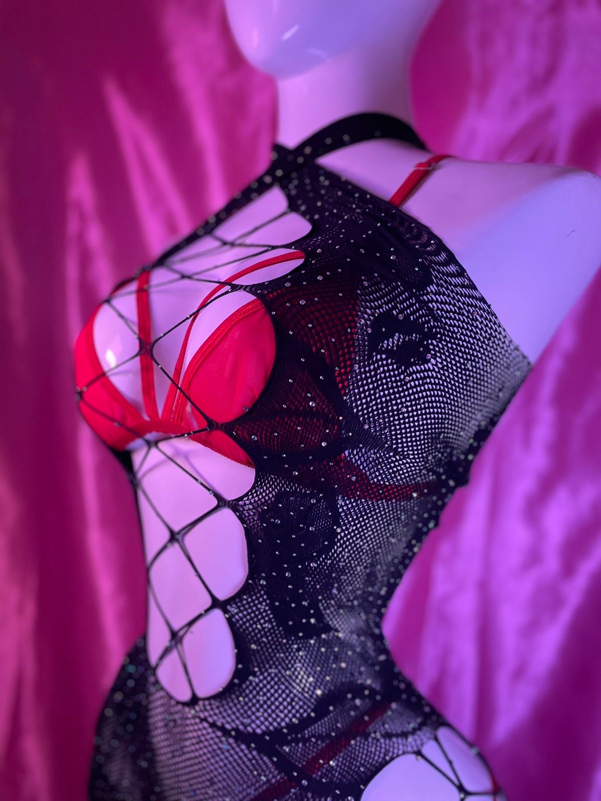 Conjunto "Xoco Party" – Brillo, Red y Pasión 💎❤️🔥
