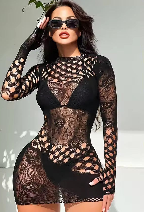 Bodysuit "Red de Tentación" – El Poder de la Transparencia