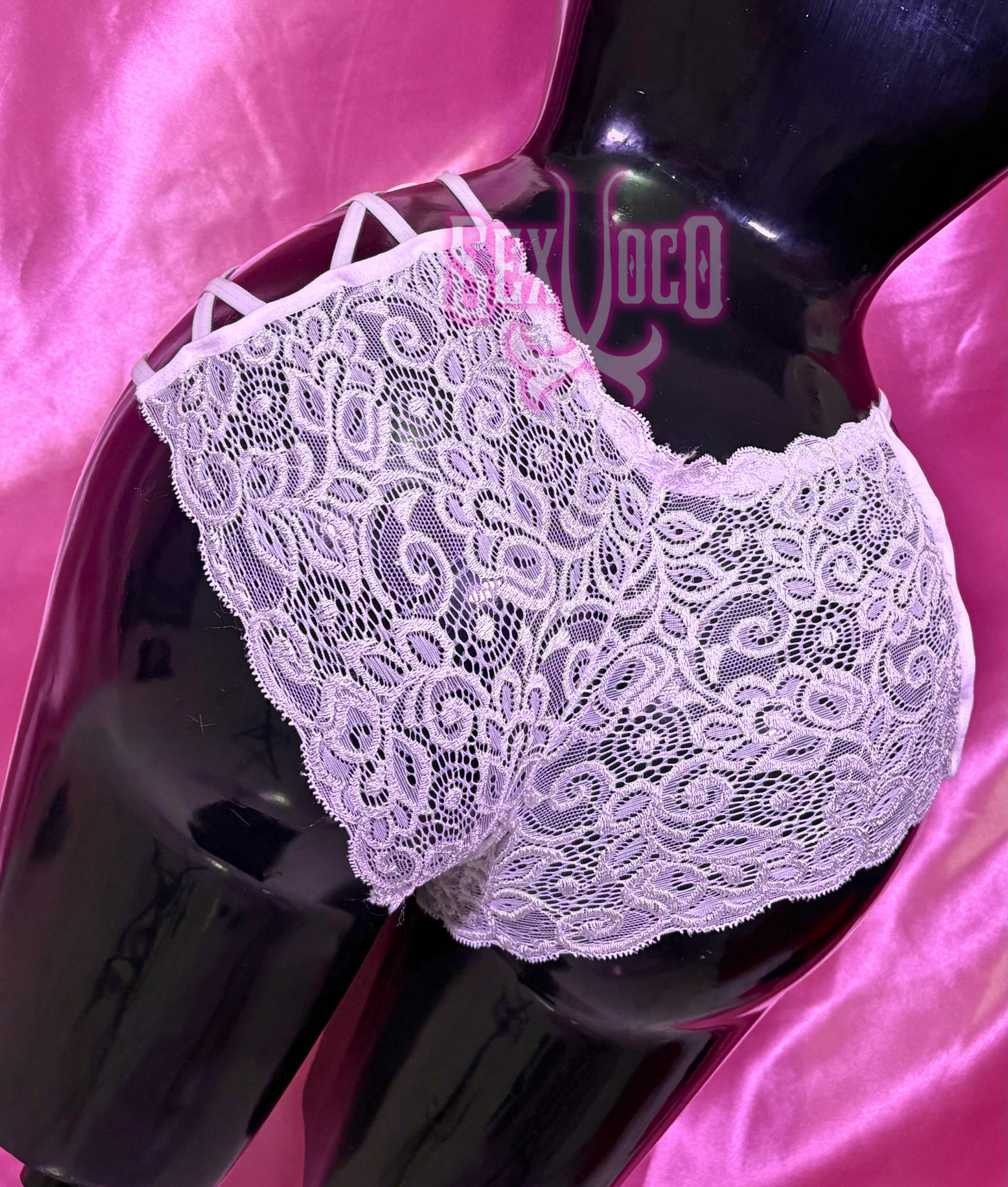 ❤️ CACHETERA "STRAPPY LACE" - DISEÑO ENJAULADO Y ENCAJE