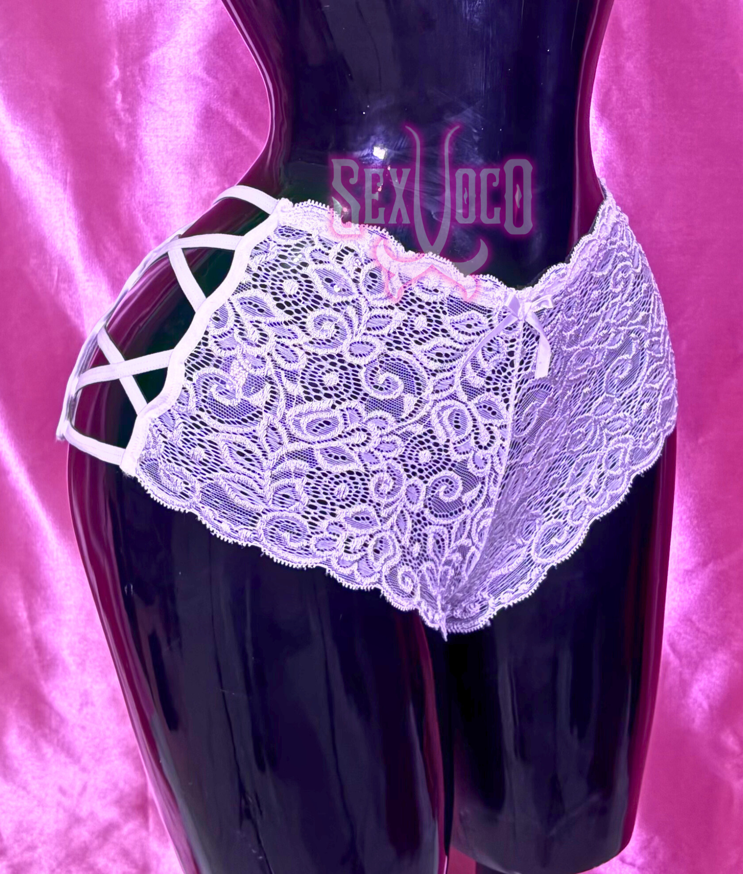 ❤️ CACHETERA "STRAPPY LACE" - DISEÑO ENJAULADO Y ENCAJE