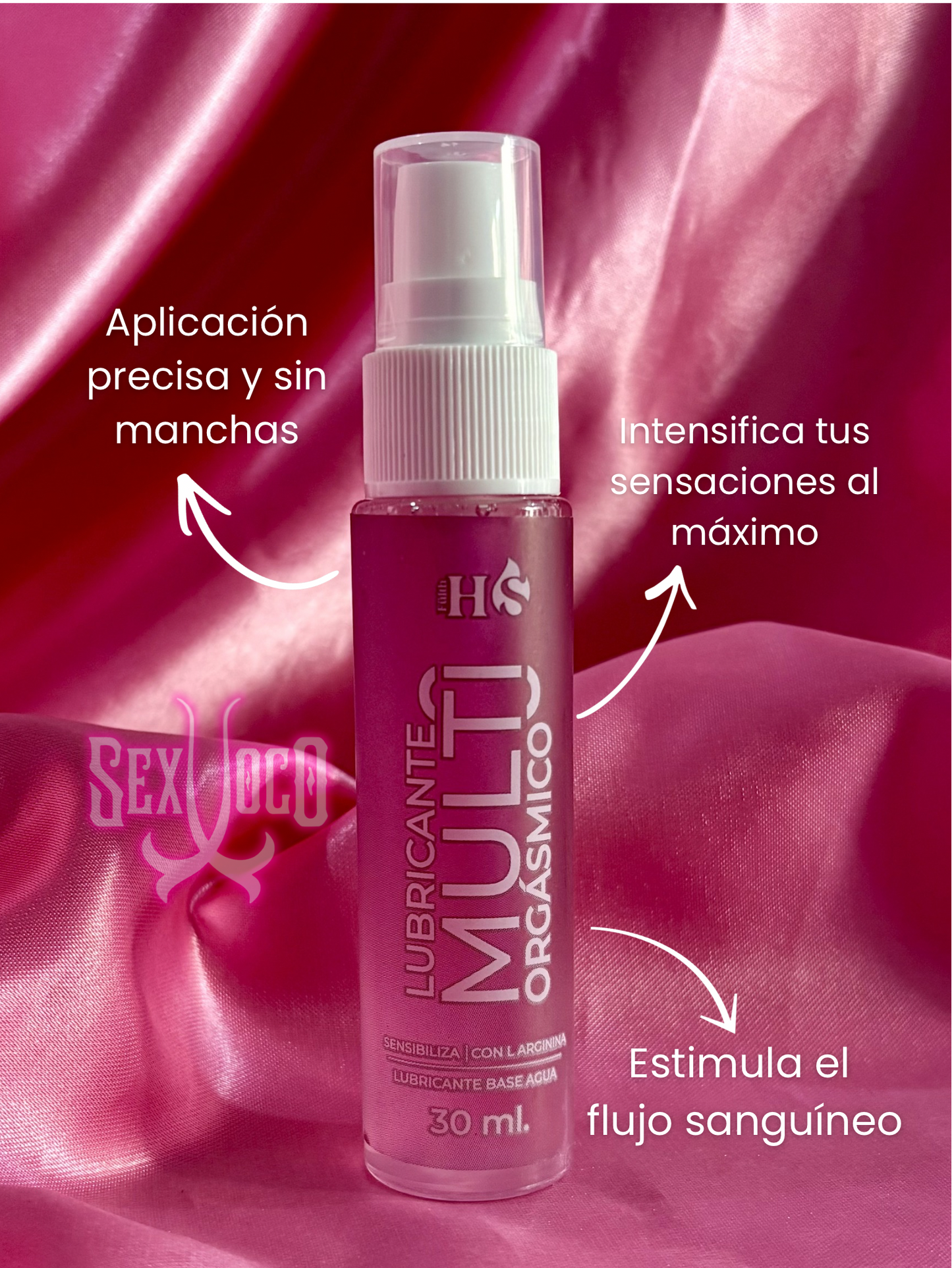 Lubricante Multiorgasmico HS – Sensibilidad sin Límites (30 ml) 🌸⚡
