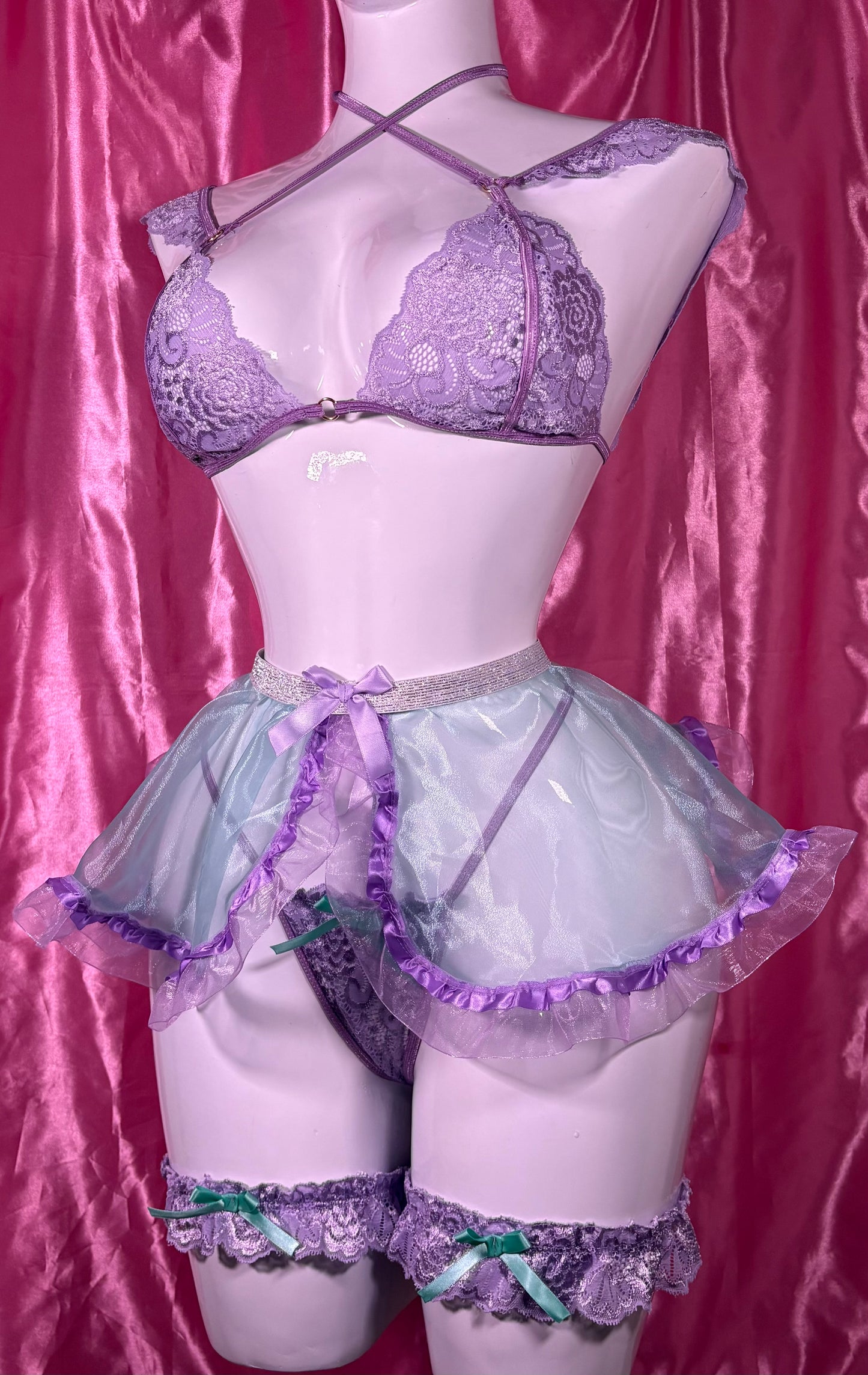 🧜‍♀️ Set "Ariel": Fantasía de Encaje y Tul