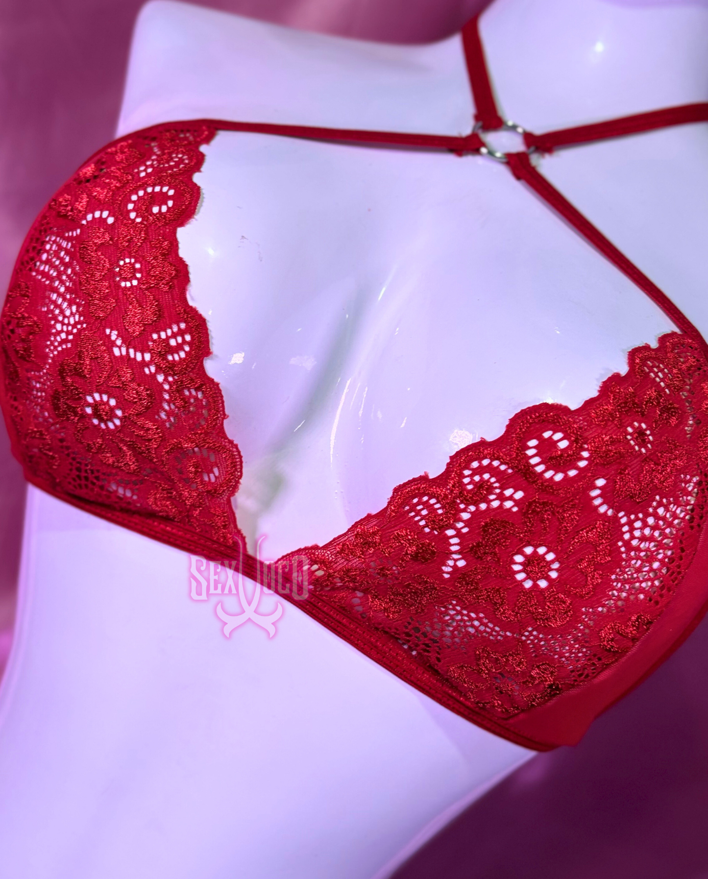 💞 SET "RED PASSION": PURA TENTACIÓN Y ESTILO COQUETTE ARNÉS