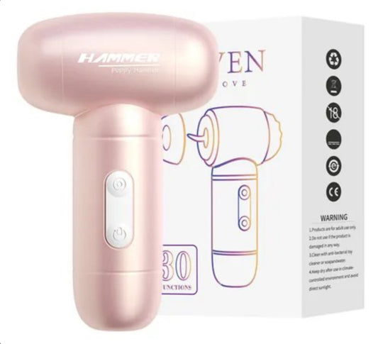 Puppy Hammer – Succionador y Lamedor 2 en 1 (USB Recargable) 🐾💖