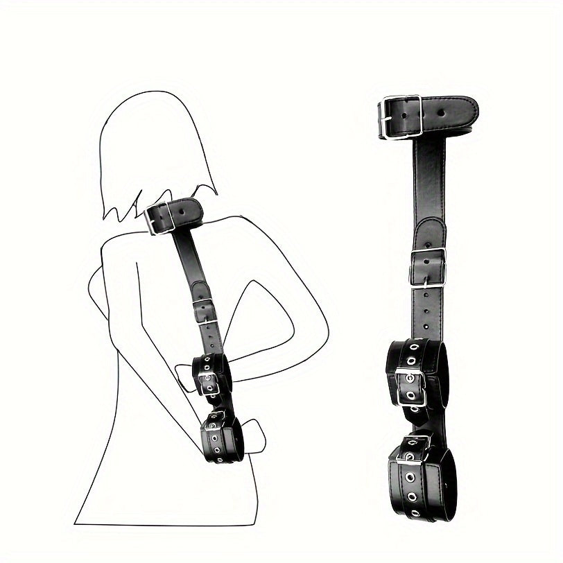 Arnés de Restricción "Hogtie Back" – Control y Postura ⛓️🖤