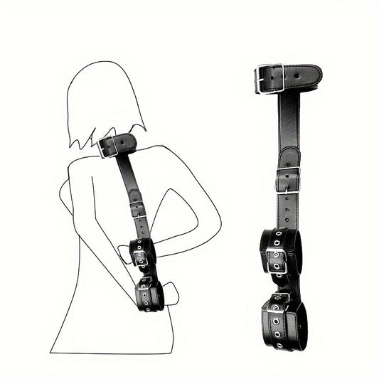 Arnés de Restricción "Hogtie Back" – Control y Postura ⛓️🖤