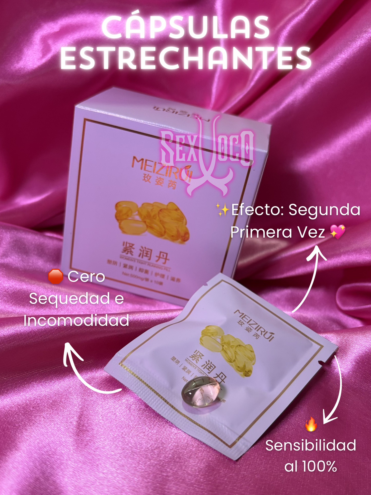 ✨ Cápsulas Meizirui: Tightening & Care (Efecto Estrechante) 💖