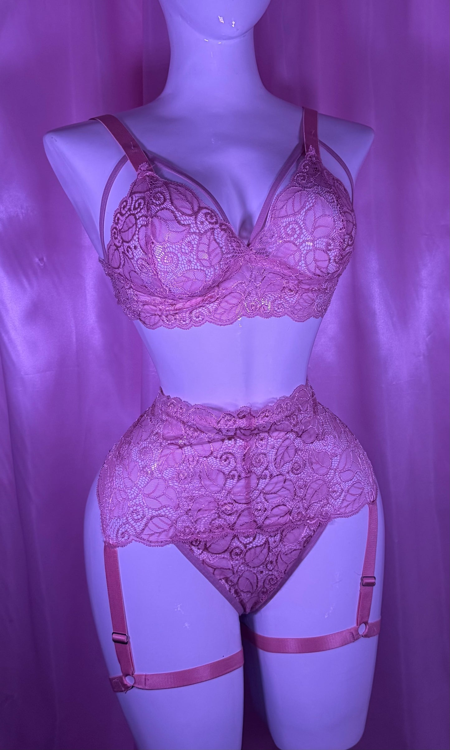 Set Caroline – Rose Romance & Black Lace 🖤
