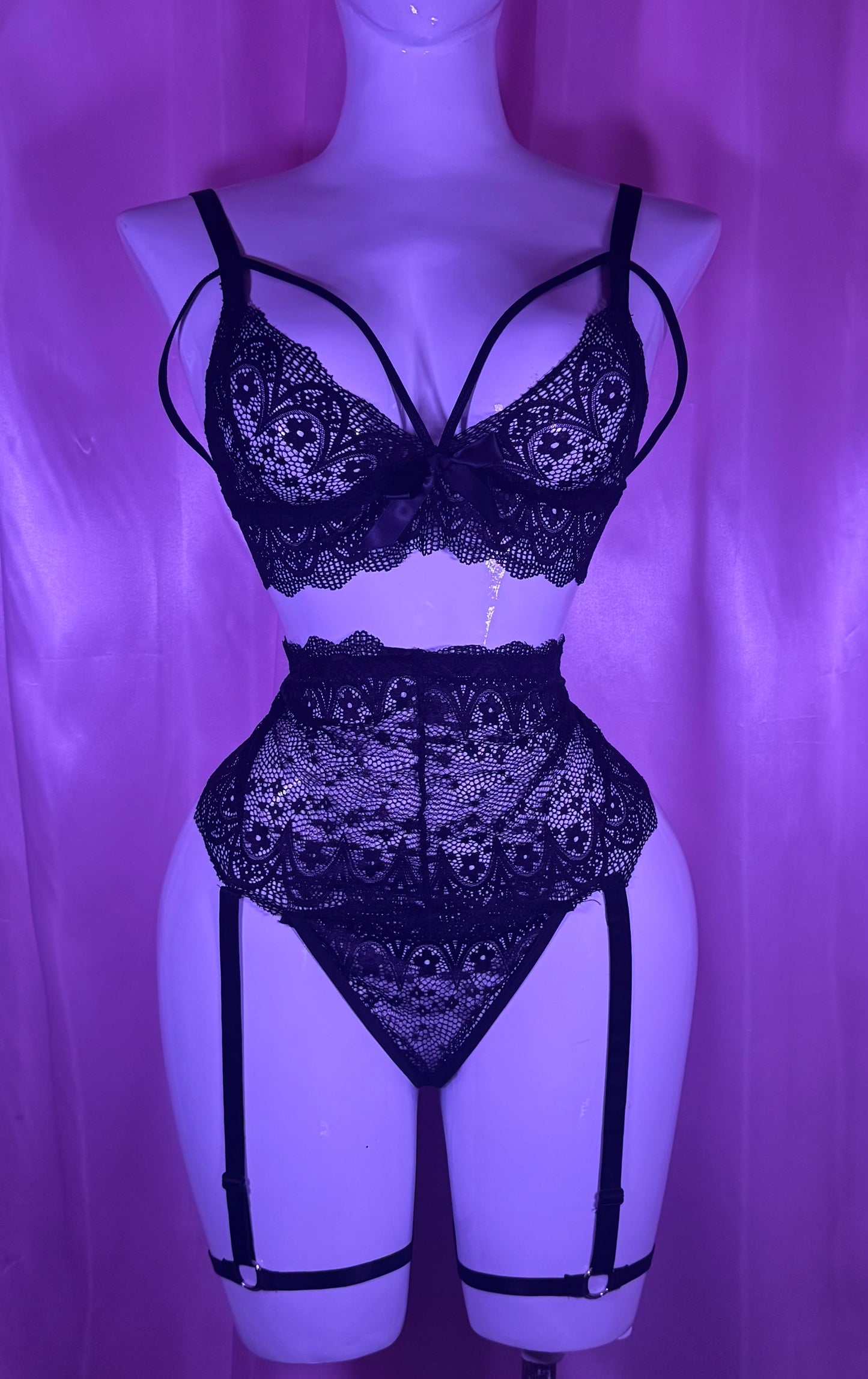 Set Caroline – Rose Romance & Black Lace 🖤