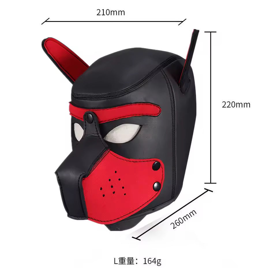 Set Puppy Play Premium: Máscara, Collar y Correa – Edición Unisex 🐾⛓️