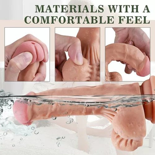 Dildo Realista Lifelike "X-MEN" – Con Vibración y Sistema de Eyaculación (21cm) 🍆💦