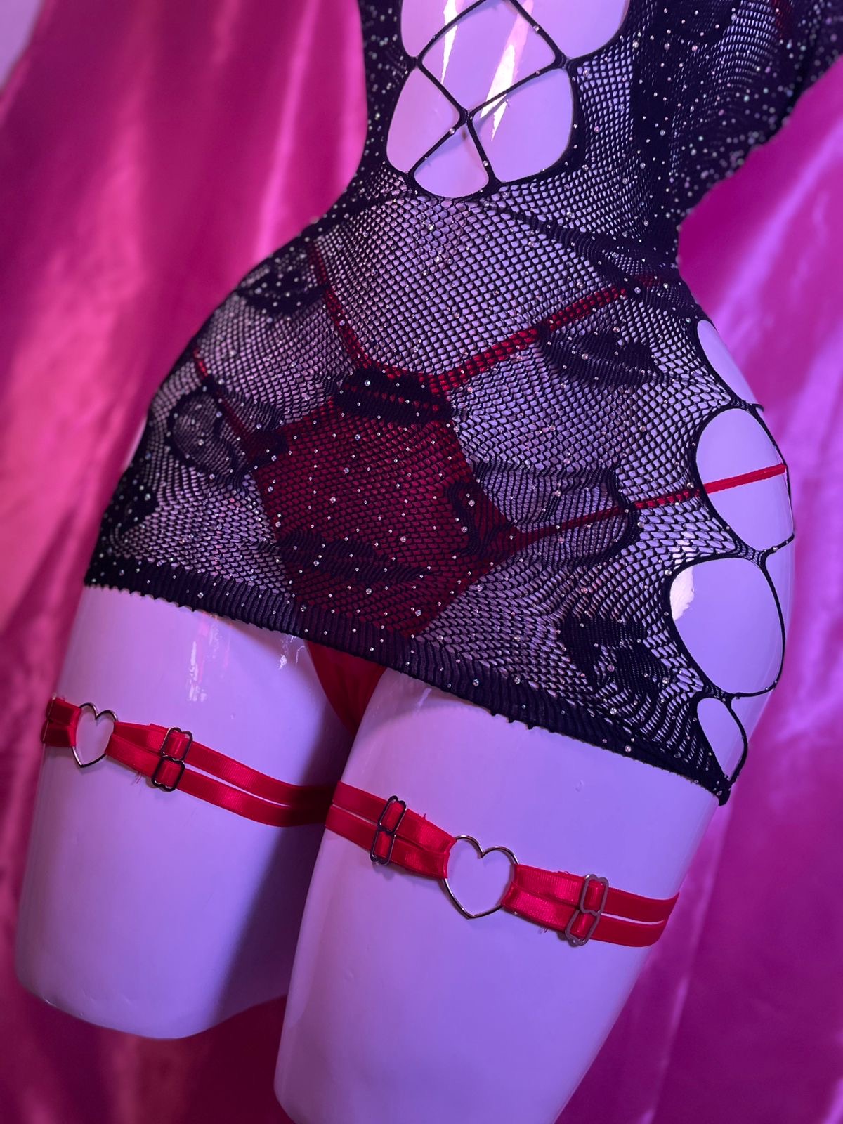 Conjunto "Xoco Party" – Brillo, Red y Pasión 💎❤️🔥