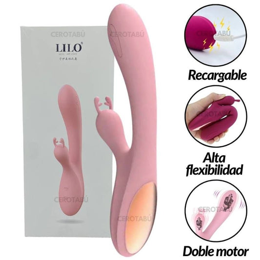 🐰 CONEJO VIBRADOR DUAL: EL REY DEL ORGASMO DOBLE