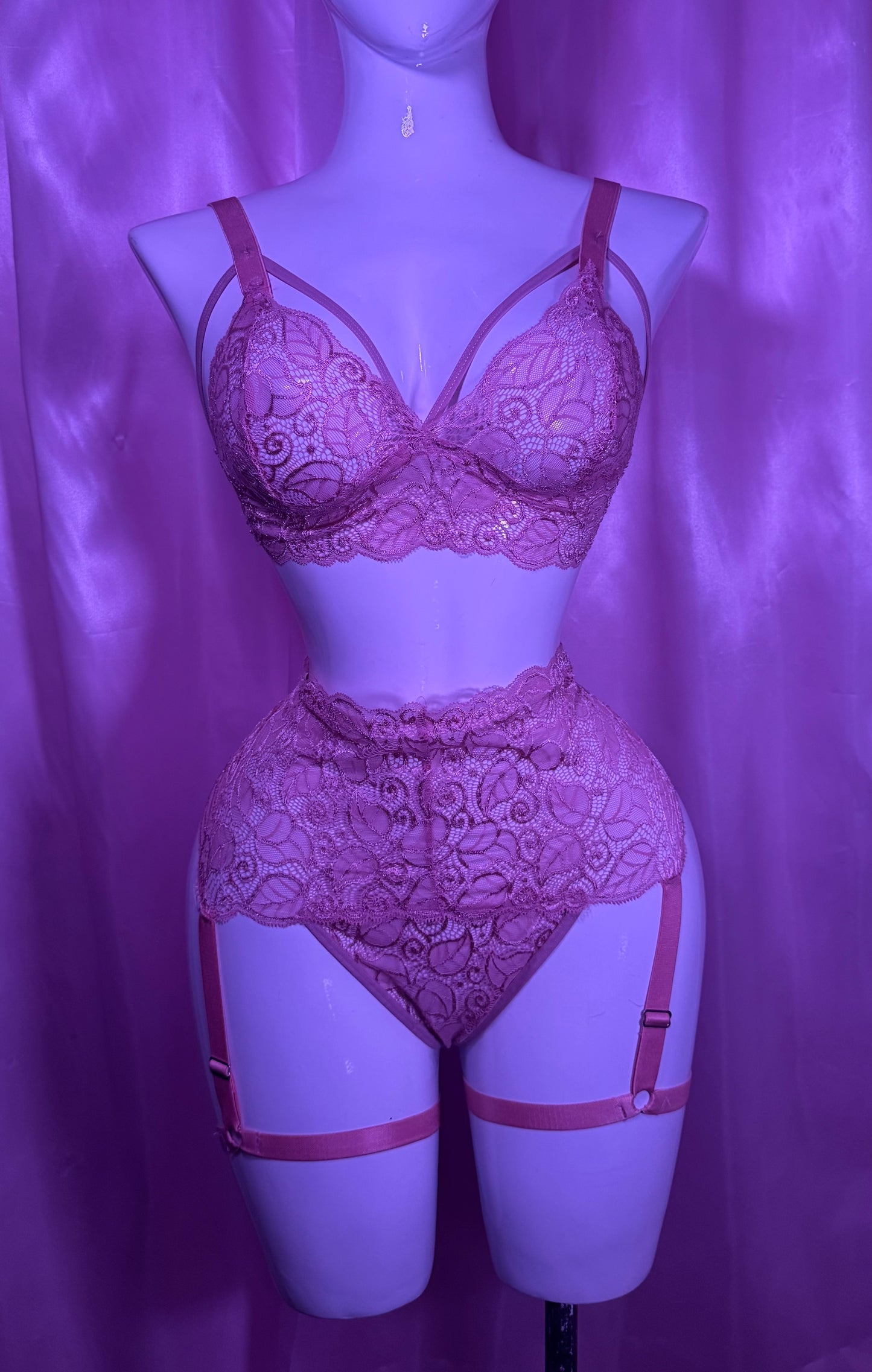 Set Caroline – Rose Romance & Black Lace 🖤