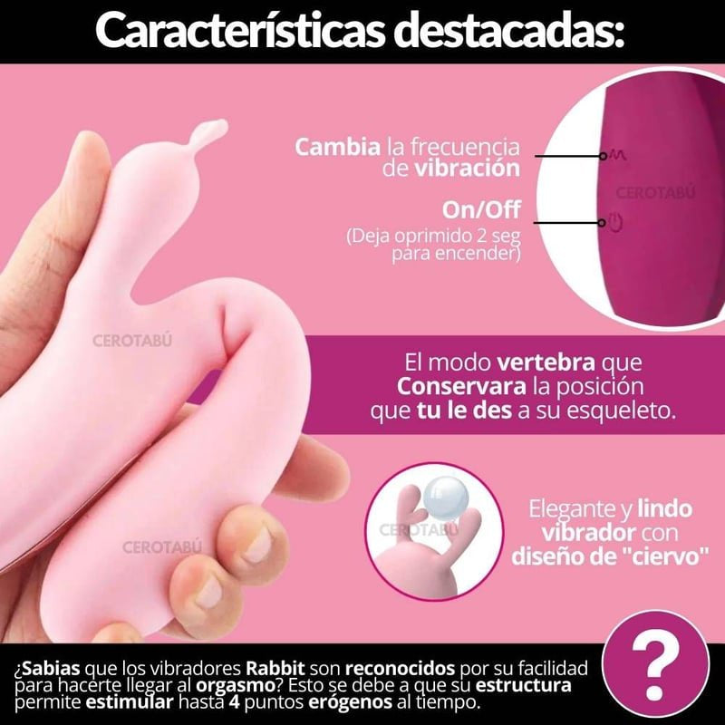 🐰 CONEJO VIBRADOR DUAL: EL REY DEL ORGASMO DOBLE