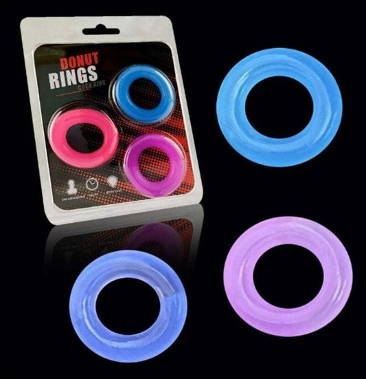 🍩 Donut Rings: El Trío para un Placer Duradero