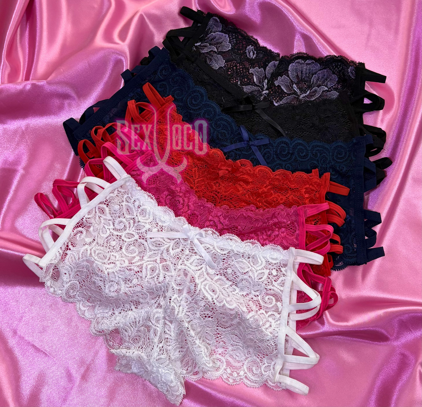 ❤️ CACHETERA "STRAPPY LACE" - DISEÑO ENJAULADO Y ENCAJE